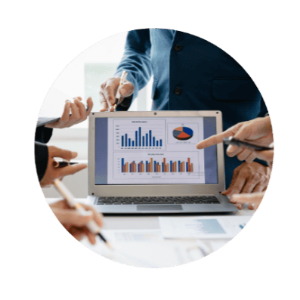 A group of people consulting business.