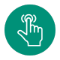 Icon of clicking screen