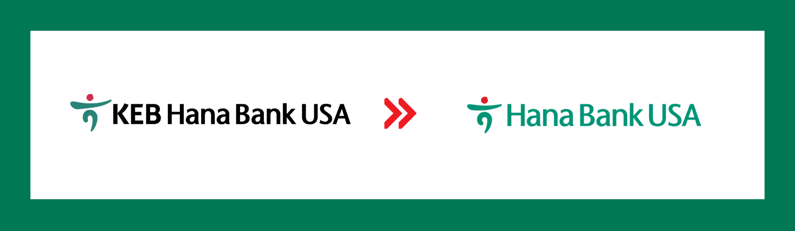 Former Logo and New Logo of Hana Bank USA